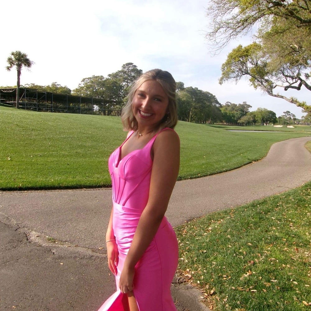 Tiffany Designs Hot Pink Dress